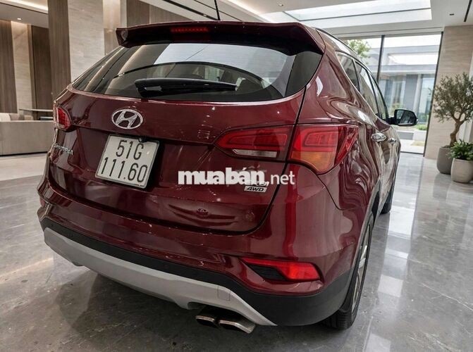 Hyundai SantaFe 2017 Full Đỏ 5 chỗ Dầu Tự động