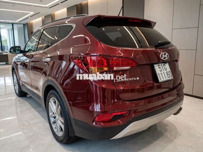 Hyundai SantaFe 2017 Full Đỏ 5 chỗ Dầu Tự động