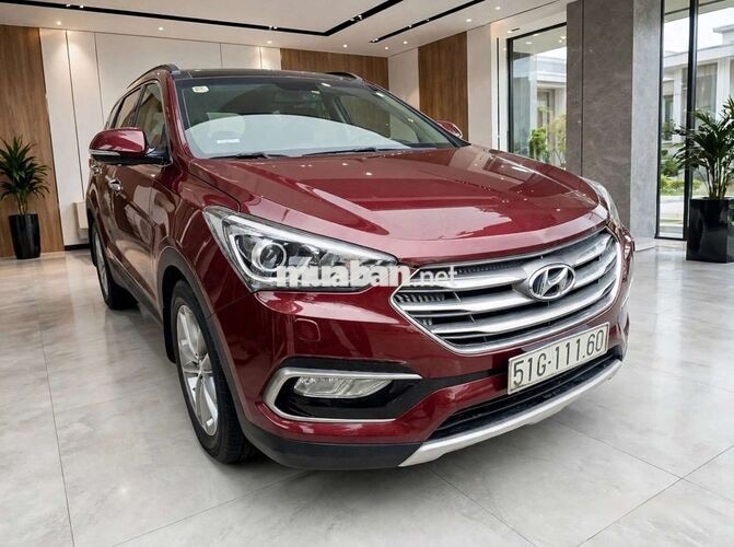 Hyundai SantaFe 2017 Full Đỏ 5 chỗ Dầu Tự động