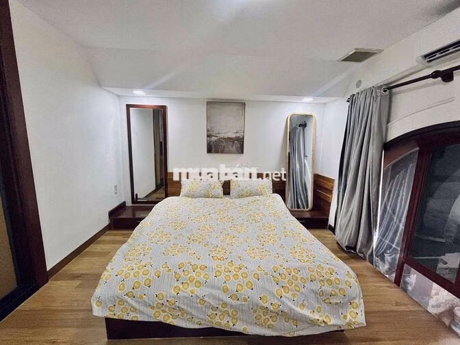 CHDV 1PN TÁCH BẾP FULL NỘI THẤT NGAY HOÀNG SA - TRƯỜNG SA - THANG MÁY