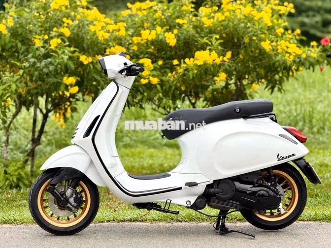 Piaggio Vespa Sprint 125cc 2015 Trắng đen Sposty