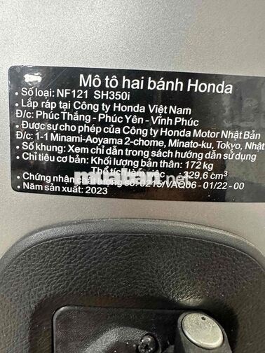 Honda SH350i 2023 Bạc nhám chạy 1 ngàn km mới 99%