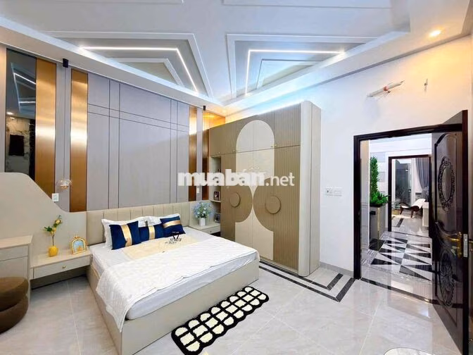 Nhà 1 Trệt 2 Lầu Nhà Đối Diện Trường Cấp 3 An Khánh