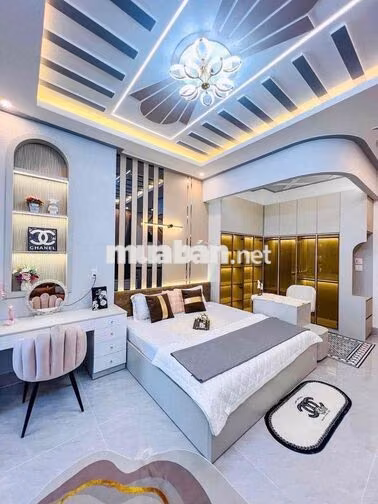 Nhà 1 Trệt 2 Lầu Nhà Đối Diện Trường Cấp 3 An Khánh