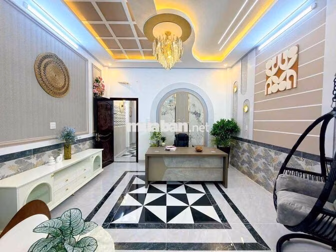 Nhà 1 Trệt 2 Lầu Nhà Đối Diện Trường Cấp 3 An Khánh