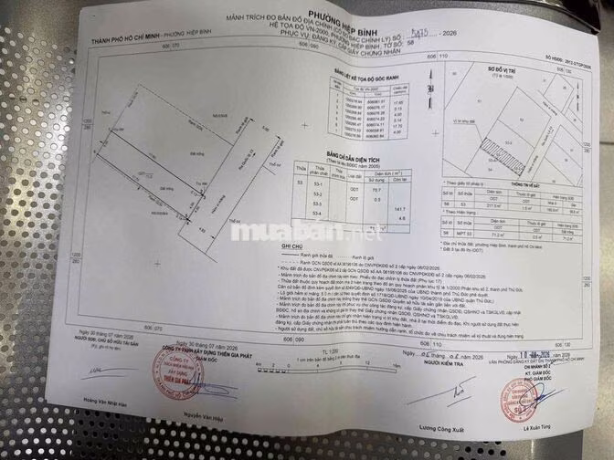 bán đất hxh quốc lộ 13 hiệp bình phước giá 6.39 tỷ/71m
