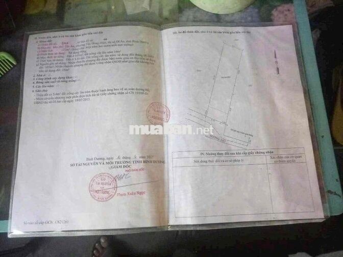 Đất SHR Dt 121m2 tc 105m2 ngay trạm thu phí Bình Thung