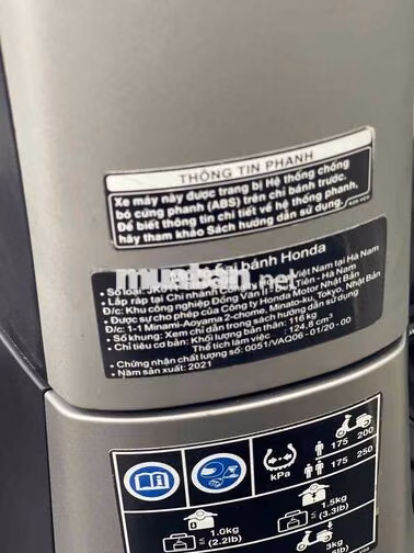 SH Mode 125 ABS 2021 Bạc nhám bstp chính chủ