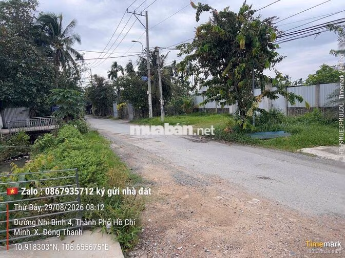 Chủ Bán _ Góc 2 Mt nb4. Dt 500m (18m x 26m). Chưa thổ. Có sẵn kho 220m