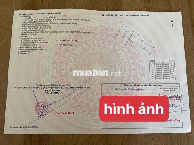 Bán Nhà Phan Vinh  Vĩnh Nguyên Nha Trang  Hướng Tây Băc Sổ Riêng