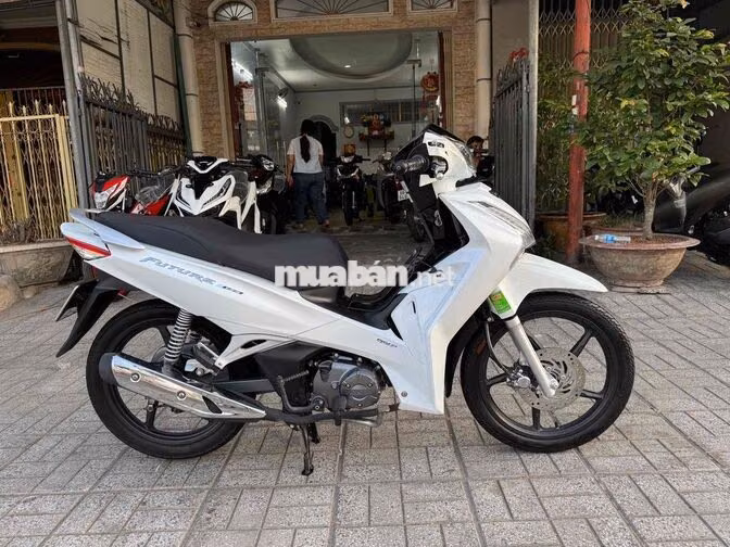 Honda Future FI 2023 Trắng máy zin biển Long Xuyên