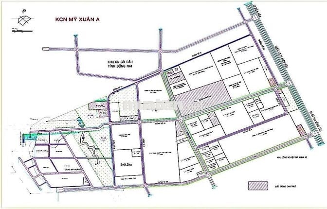 Cần bán đất KCN Mỹ Xuân A vuông vức - Diện tích 3.883m2