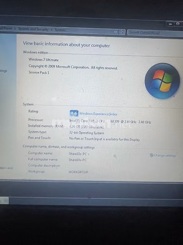 Laptop cũ, cần bán gấp, đang sử dụng, pin chai.