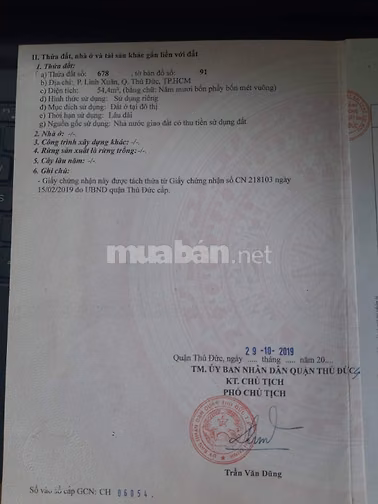 BÁN ĐẤT HẺM 226 ĐƯỜNG SỐ 8, LINH XUÂN, TP. THỦ ĐỨC – 54,4M² – 4,1 TỶ