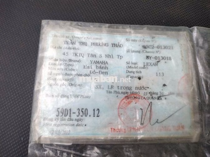 Yamaha LexAM Đỏ-Đen Xe tay ga