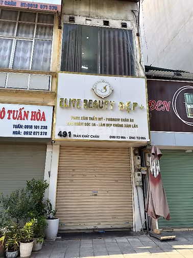 Cho thuê nhà mặt phố 491 Trần Khát Chân, 2 tầng riêng biệt