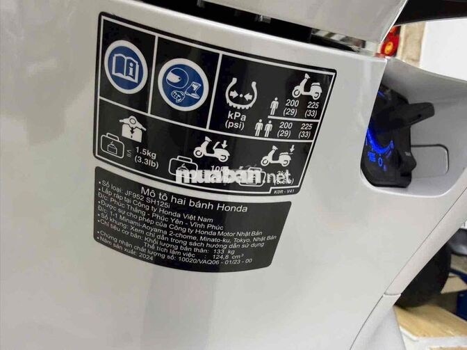 Honda SH 125 CBS 2024 Trắng