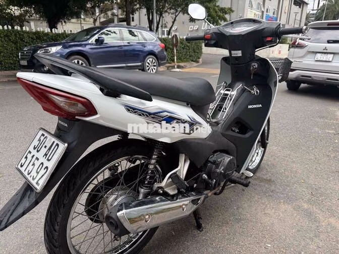 Honda Wave A110 2023 Trắng Cơ Xăng