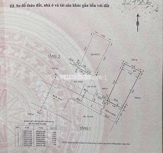 BÁN NHÀ ĐƯỜNG SỐ 44 – GÒ VẤP | GIÁ 6,3 TỶ | PHÁP LÝ ĐẦY ĐỦ
