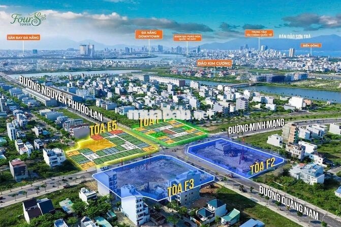 căn góc 2PN FourS Tower chỉ 3tỷ bắt trọn sông phố biển tại FourS Tower