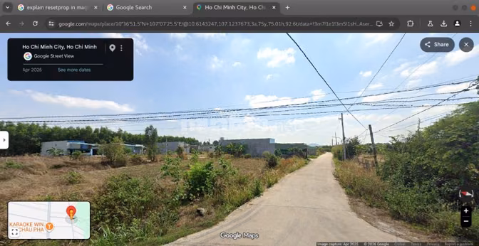 Bán đất Tóc Tiên, Châu Pha, Phú Mỹ 5x30m = 150m2 - 83m2-tc