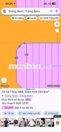 Kẹt tiền cần bán lô góc tái định cư thi Trấn Trảng bom . Đường Hùng Vư