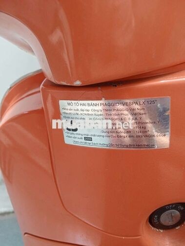 Piaggio Vespa LX 125 2009 Cam(có lưu chủ)