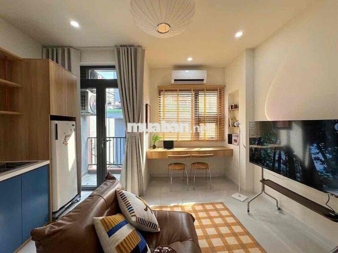 CĂN HỘ CAO CẤP 1PN - BAN CÔNG -  FULL NỘI THẤT NGAY DƯƠNG QUẢNG HÀM