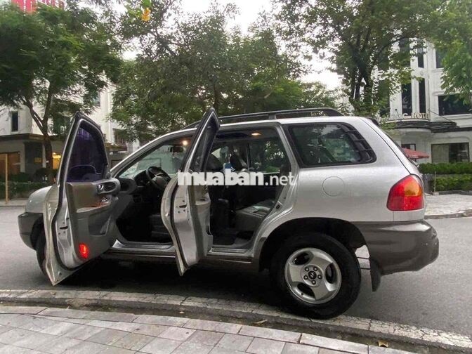 Hyundai Santafe Gold 2005 Full cửa nóc Bạc