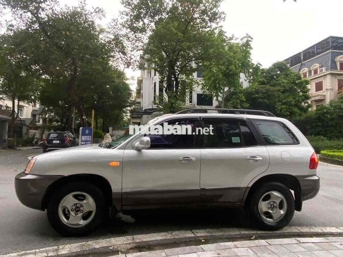 Hyundai Santafe Gold 2005 Full cửa nóc Bạc