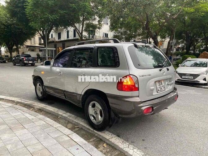 Hyundai Santafe Gold 2005 Full cửa nóc Bạc