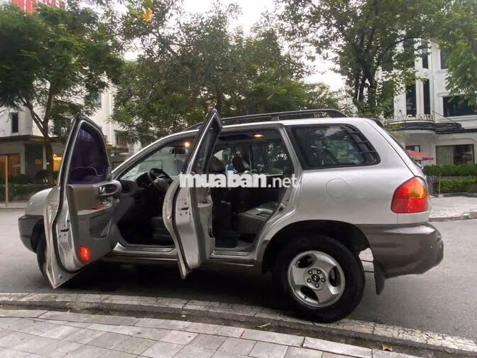 Hyundai Santafe Gold 2005 Full cửa nóc Bạc
