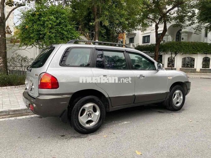 Hyundai Santafe Gold 2005 Full cửa nóc Bạc