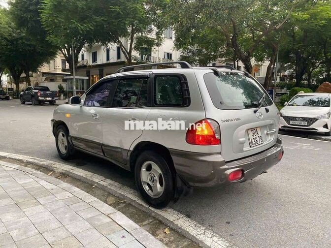 Hyundai Santafe Gold 2005 Full cửa nóc Bạc