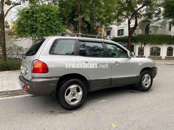 Hyundai Santafe Gold 2005 Full cửa nóc Bạc