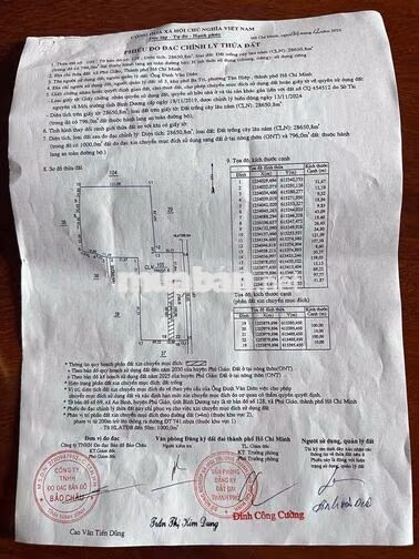 ĐẤT 2,86HA MẶT TIỀN ĐT741 – NGANG 159M – CÓ THỔ CƯ – SỔ RIÊNG