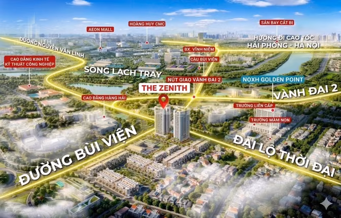 🏡 **66M² – 2 PHÒNG NGỦ, 2 WC | CĂN HỘ TRUNG TÂM HẢI PHÒNG CHỈ 2,3X TỶ