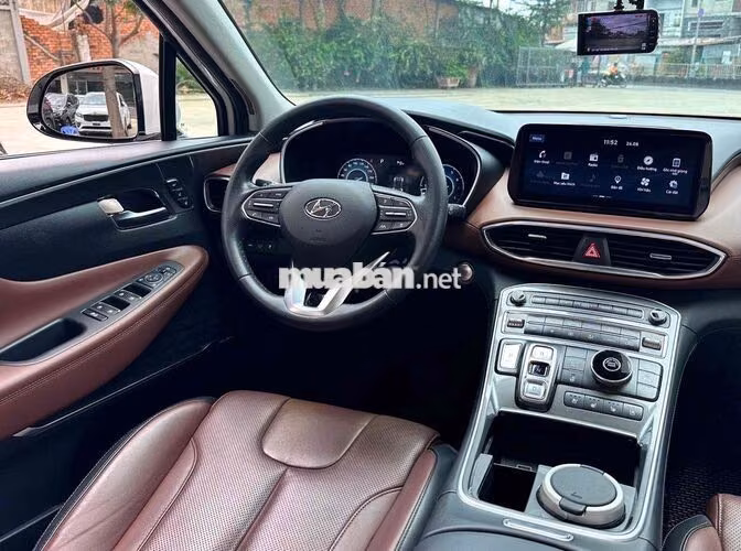 Hyundai Santa Fe Xăng Premium 2021 50.000km Trắng