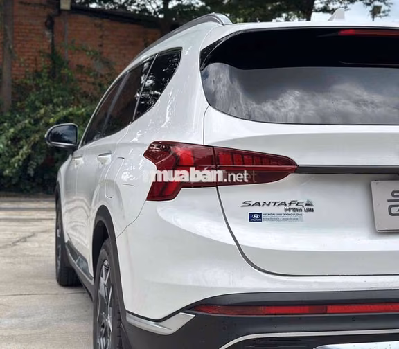 Hyundai Santa Fe Xăng Premium 2021 50.000km Trắng
