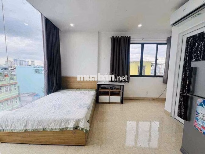 Cho thuê căn hộ Studio Cửa sổ Q4 gần ĐH Luật, ĐH Nguyễn Tất Thành