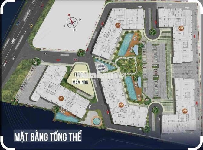 Chung Cư 2PN 4hồ bơi tràn viền ngay MT QL1A