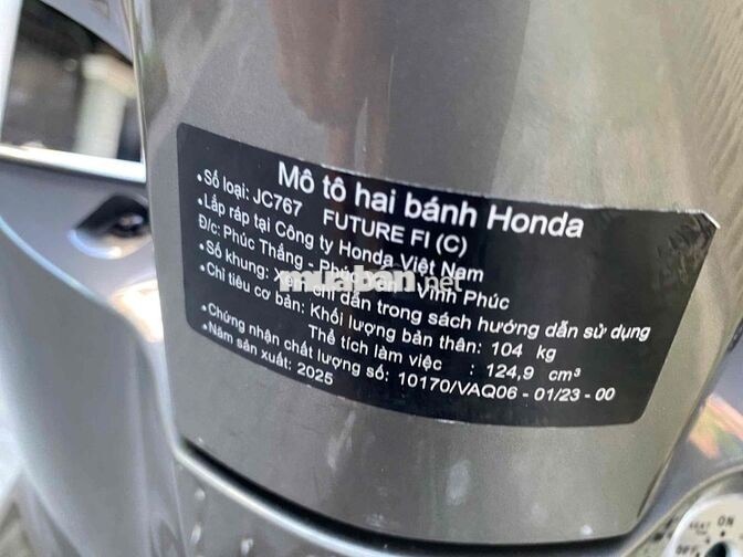 Honda Future FI 2025 Xám.góp -nợ xấu-trao đổi