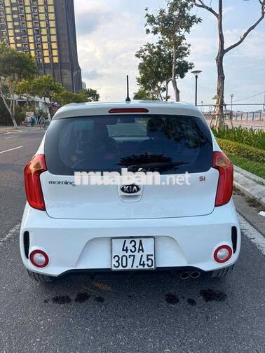 Kia Morning Si AT 2017 Trắng 76000 km Ghế da