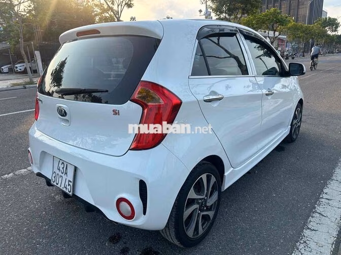 Kia Morning Si AT 2017 Trắng 76000 km Ghế da