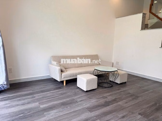 NHÀ 1 LẦU CHO THUÊ, FULL NỘI THẤT, AN NINH, ĐƯỜNG RỘNG 6M