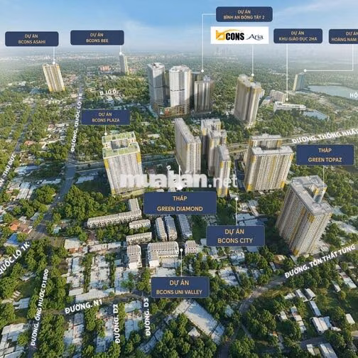 BÁN CĂN HỘ BCONS ARIA CẠNH GA METRO - BANK HỖ TRỢ LÃI CỐ ĐỊNH 6.9%/NĂM