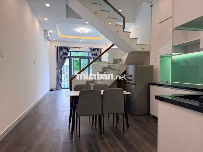 NHÀ 1 LẦU CHO THUÊ, FULL NỘI THẤT, AN NINH, ĐƯỜNG RỘNG 6M