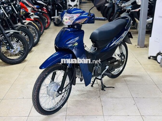 XE MÁY THỊNH PHÁT- WAVE A 110 XANH THAN CHẠY 28KM