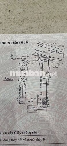 BÁN GẤP NHÀ 2 MẶT TIỀN ĐƯỜNG XÓM BẮP TRUNG CHÁNH - HÓC MÔN