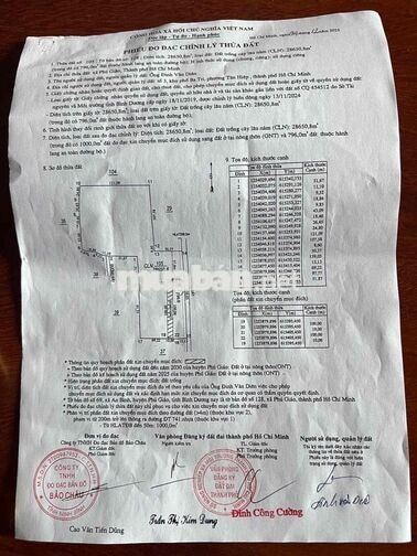 ĐẤT 2,86HA MẶT TIỀN ĐT741 – NGANG 159M – CÓ THỔ CƯ – SỔ RIÊNG
